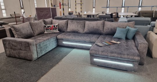 TOULON DESIGN U-FORM kanapé LED világítással