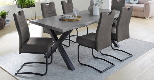 MARLON asztal SZÜRKE SZÍNBEN 