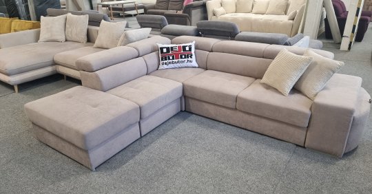 ALFRED nagy sarokkanapé + puff