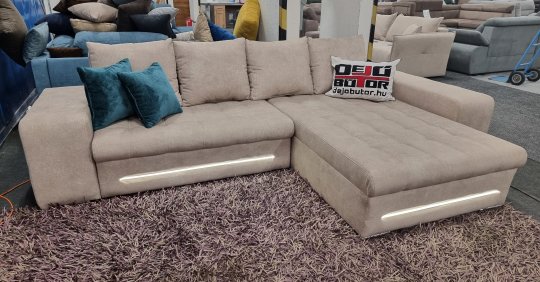 Toulon LED sarokkanapé