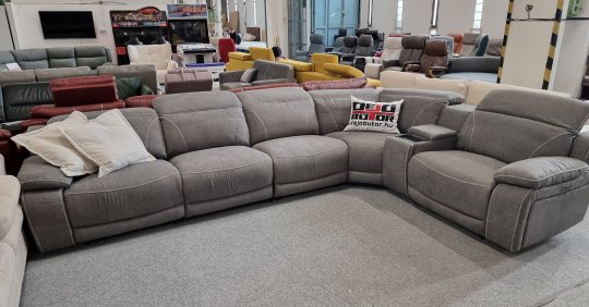 MIMBA luxus sarokkanapé | 3 db motoros Tv relax ülés 
