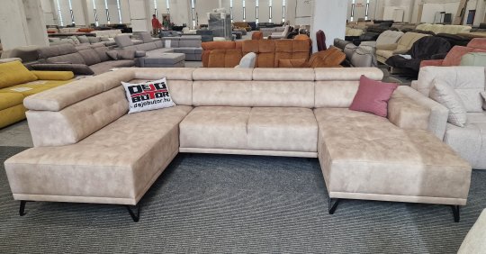 CLUB U-form kanapé | dupla rugós