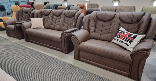 KLOE 3+2+1 személyes ülőgarnitúra | VALÓDI BŐR