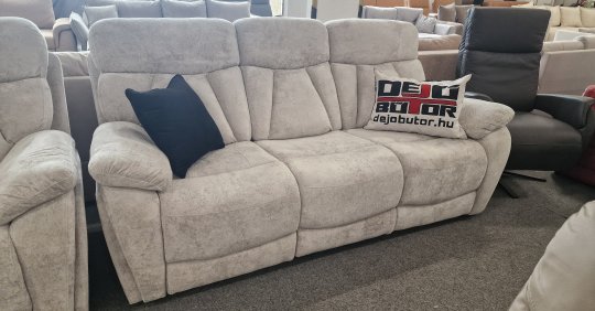 HAVANA ülőgarnitúra EZÜST színben| 5 db mechanikus TV relax üléssel