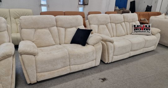 Havana ülőgarnitúra beige színben | mechanikus relax ülésekkel