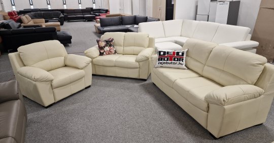 DANI 3+2+1 Ülőgarnitúra | VALÓDI BŐR | beige SZÍNBEN RAKTÁRON!!