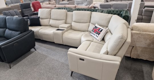 WANDA sarokkanapé BEIGE | 3db motoros TV relax!