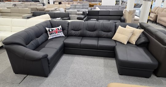 SAVONA U-form kanapé | VALÓDI BŐR 