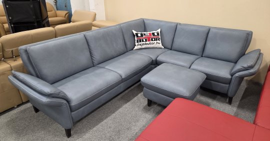 LERICI Sarokkanapé + PUFF | VALÓDI BŐR 