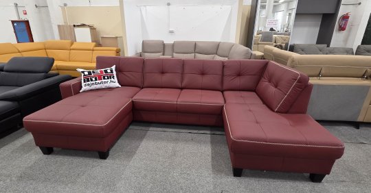 VARESE U-form kanapé | valódi bőr